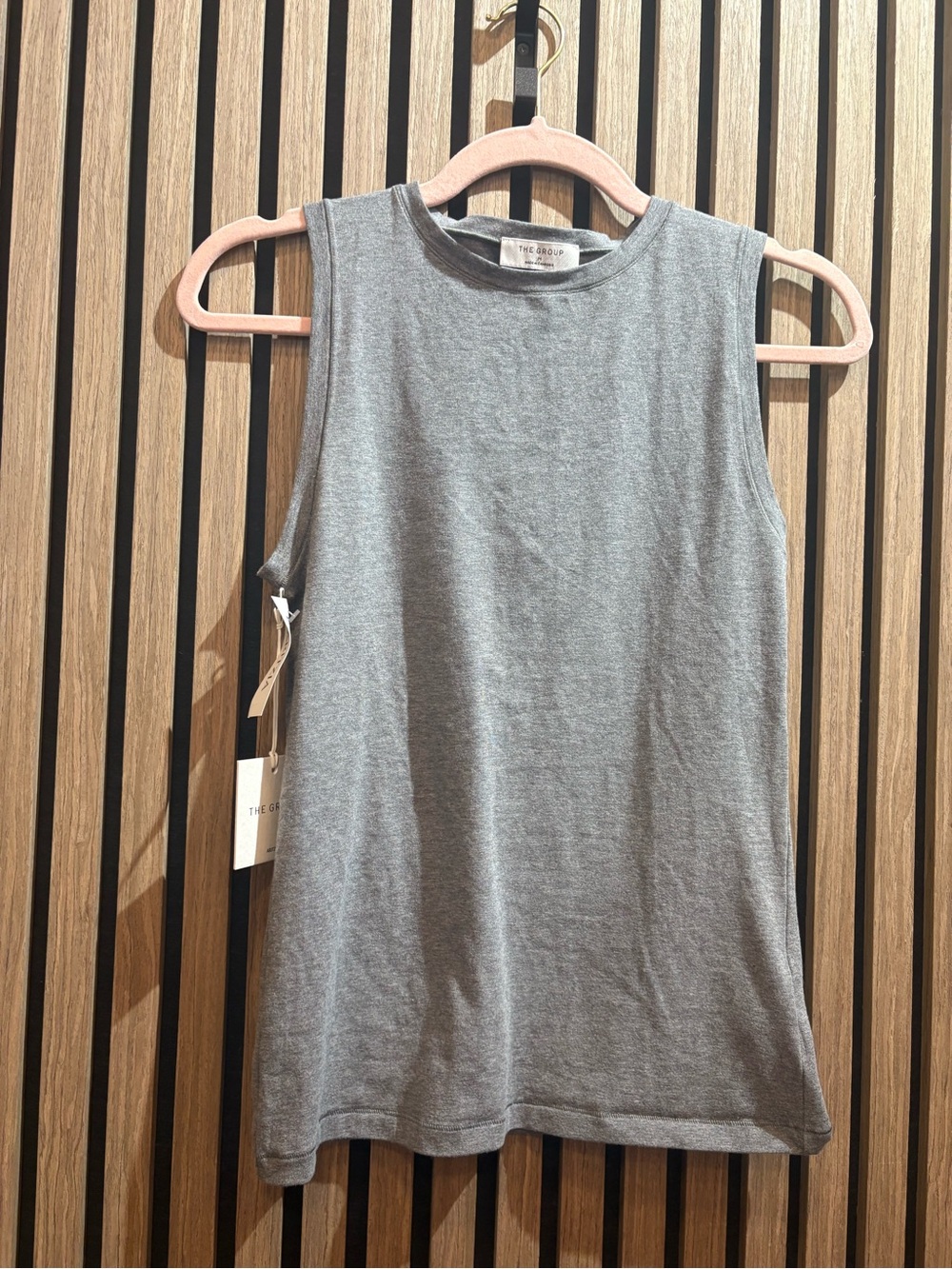 Aritzia Gray Sleeveless Crewneck Tank